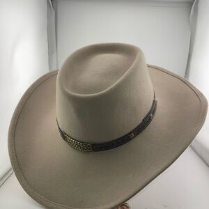 Chapeau de paille fedora gris Goorin Bros taille S (Neu (gemäss